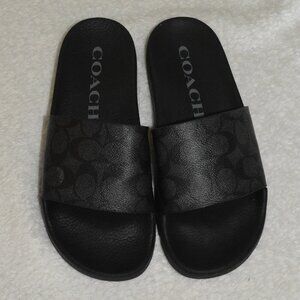 Coach Women's Shoes Slide Sandal black size 7